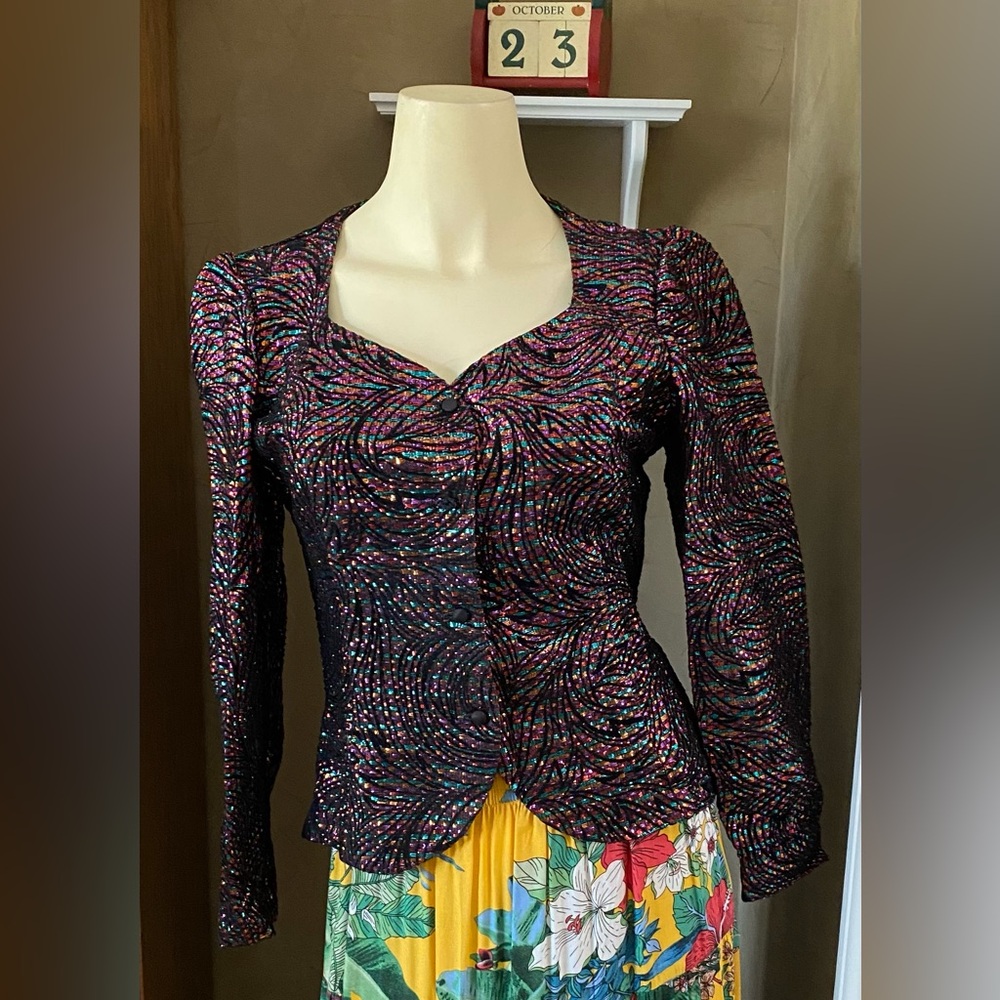 Rimini Vintage Evening Cocktail Sparkle blazer/jacket Women’s Size S